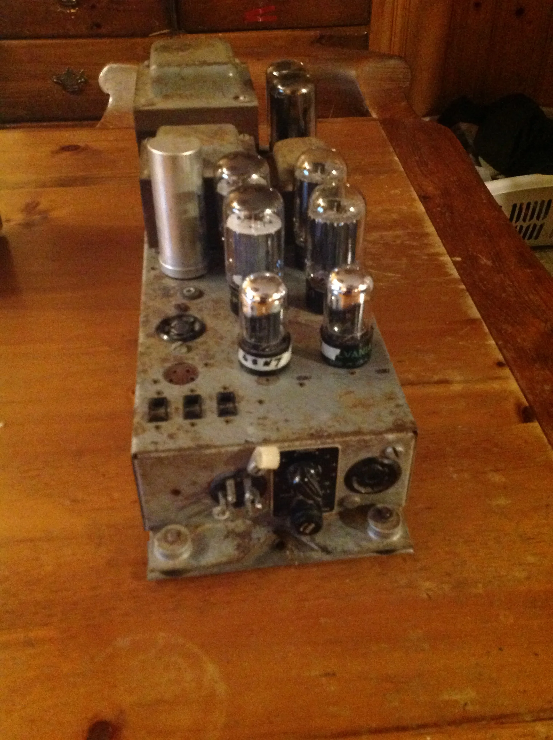 Amp cleaned up, ready for service.