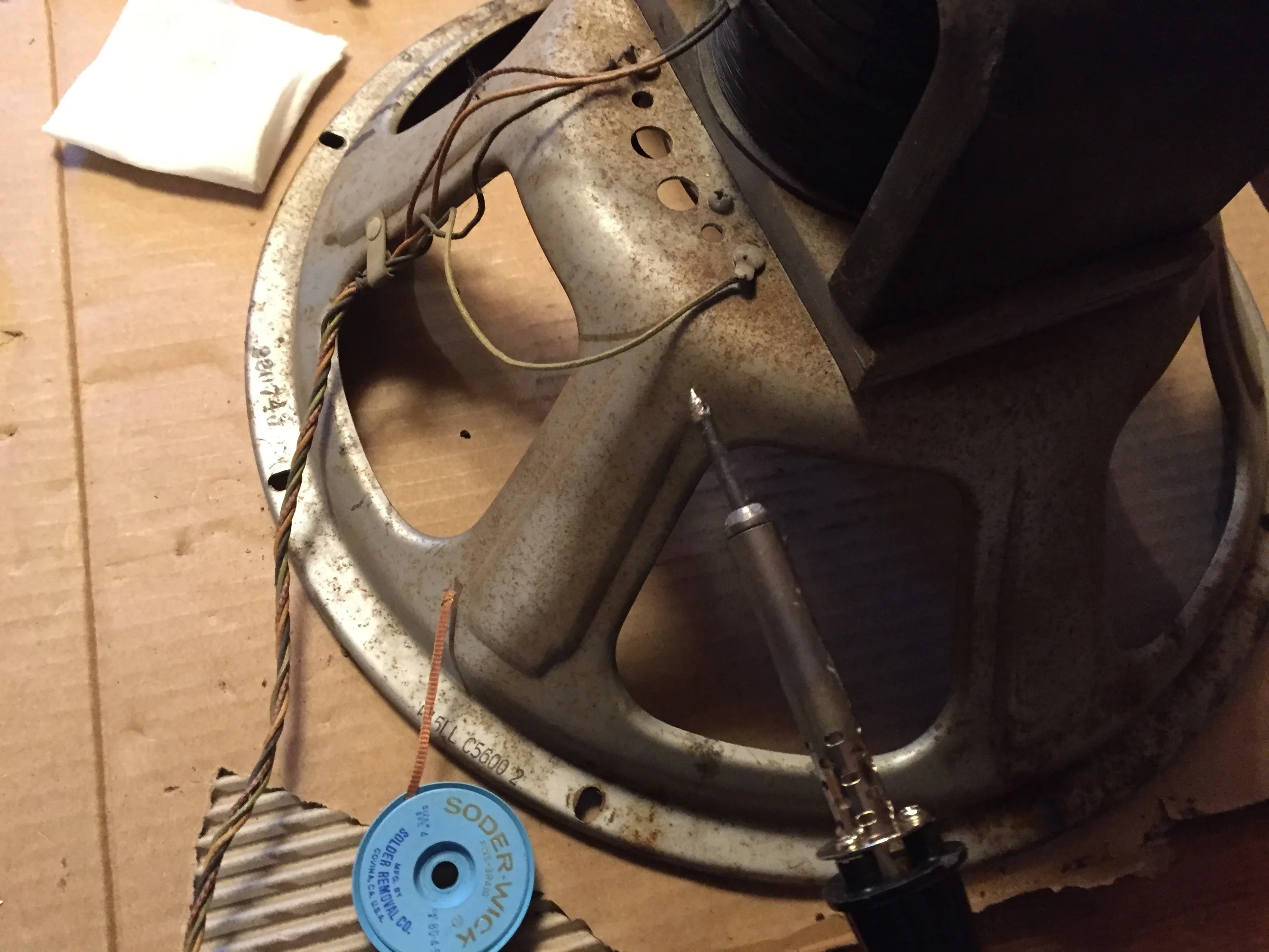 Reworking the wiring.
