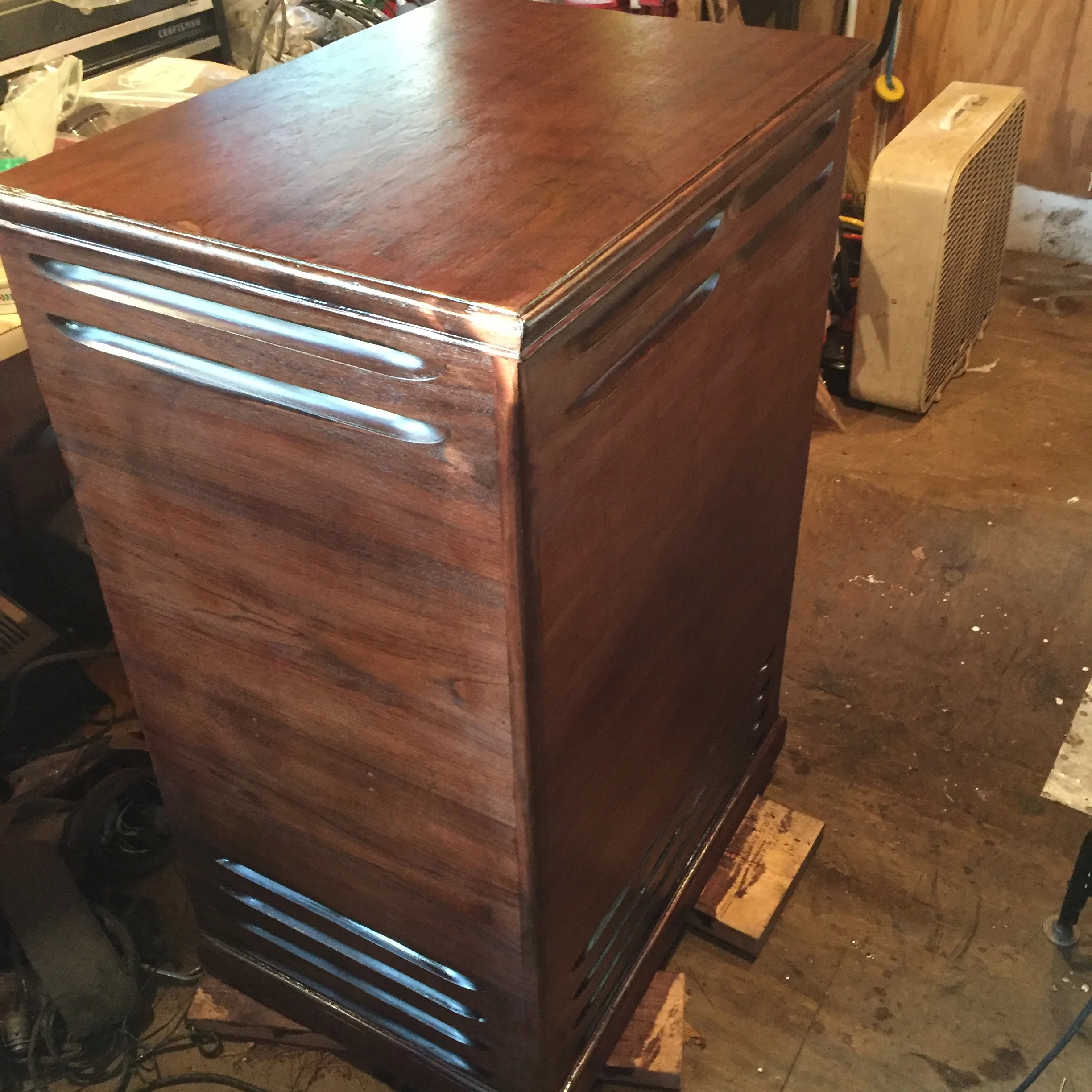 Looking better after applying a couple of clear coats.