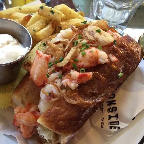 Lobster roll at Ironside San Diego