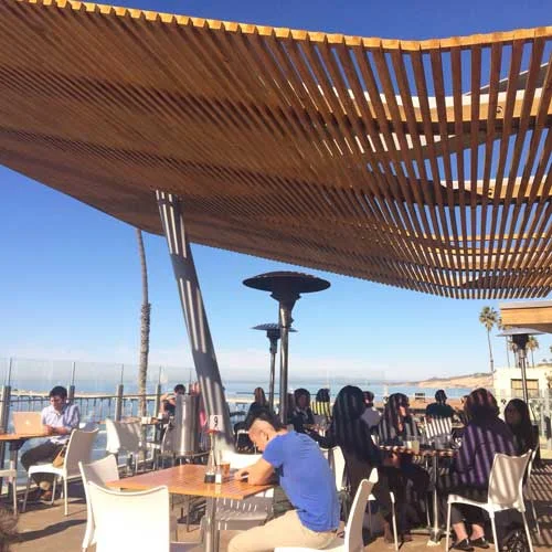 Caroline's Seaside Cafe is a hidden ocean view spot.