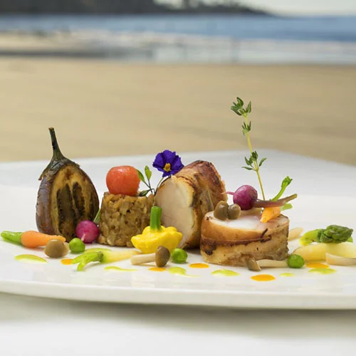 The Marine Room, beautiful food and view to match