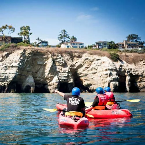 Take a tour to the caves in La Jolla
