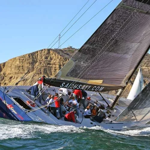 Take a ride on a racing sailboat