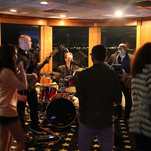 Play that funky music, white boy - dance like it's the prom again on Flagship Harbor Cruise.