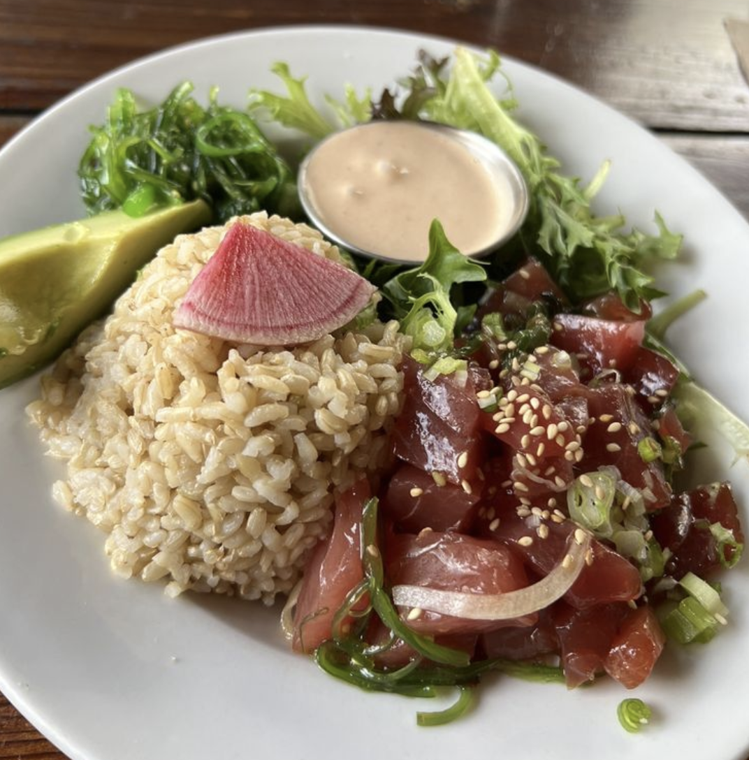 Poke Bowl at Fish 101 in Cardiff
