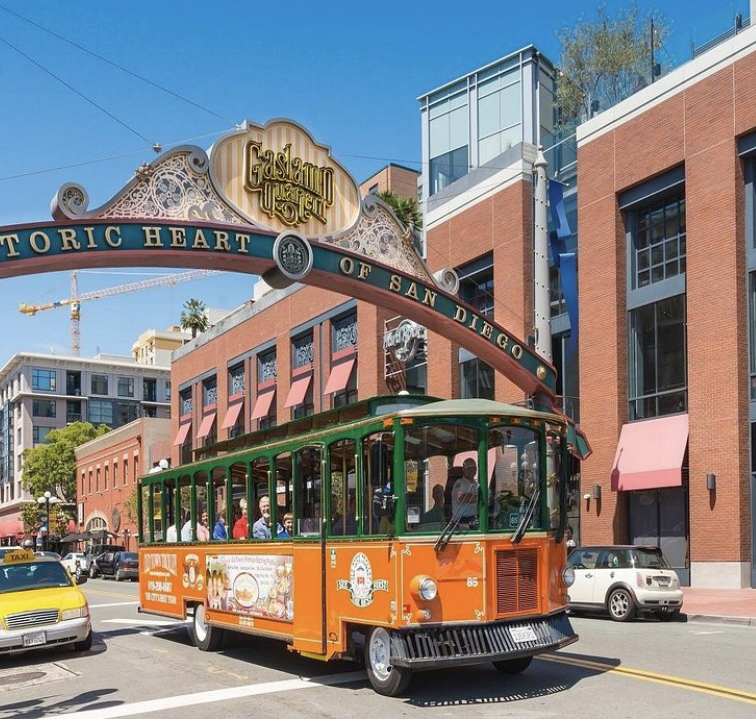 San Diego Trolley and Gaslamp