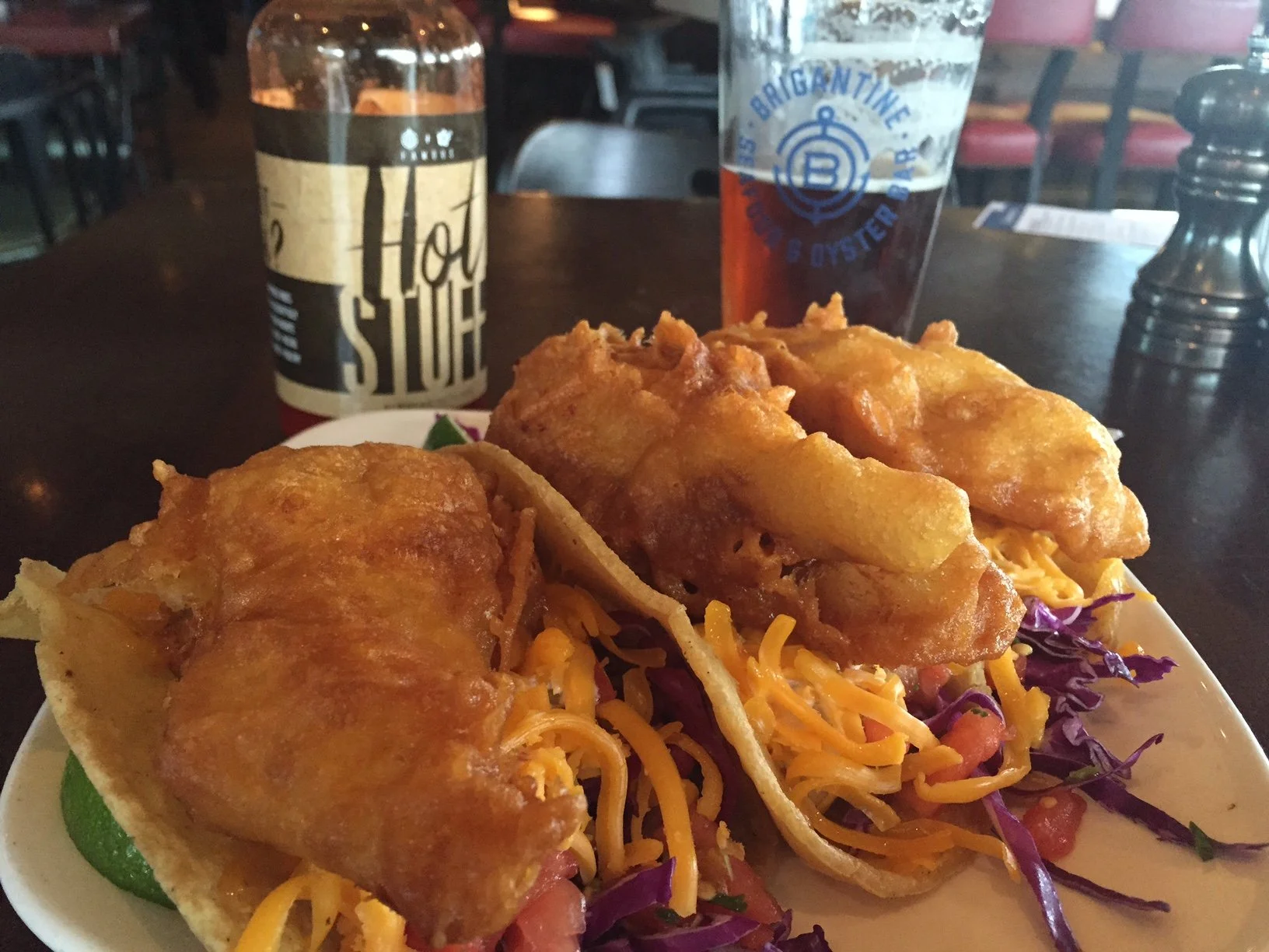 Fish tacos at The Brigantine in San Diego