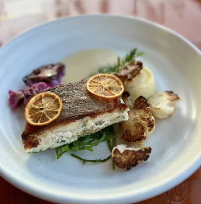 Seafood at Et Voila restaurant in San Diego