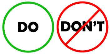 The life changing difference between do and don't