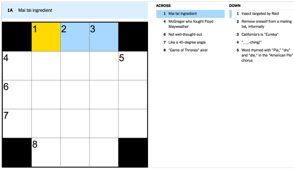 Flip Chart Holder In A Business Meeting Crossword