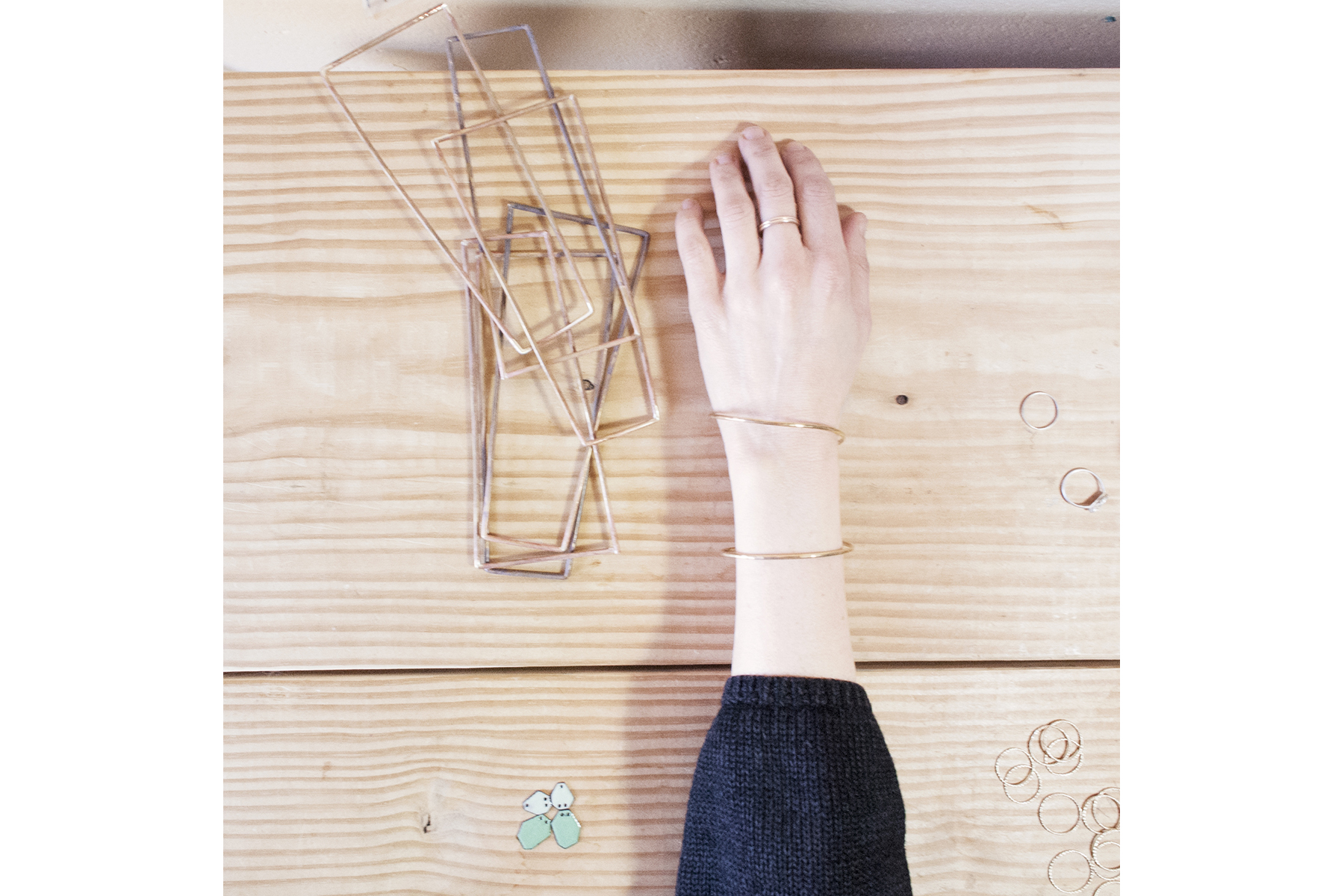 “Those are going to be bracelets. They’re asymmetrical.”