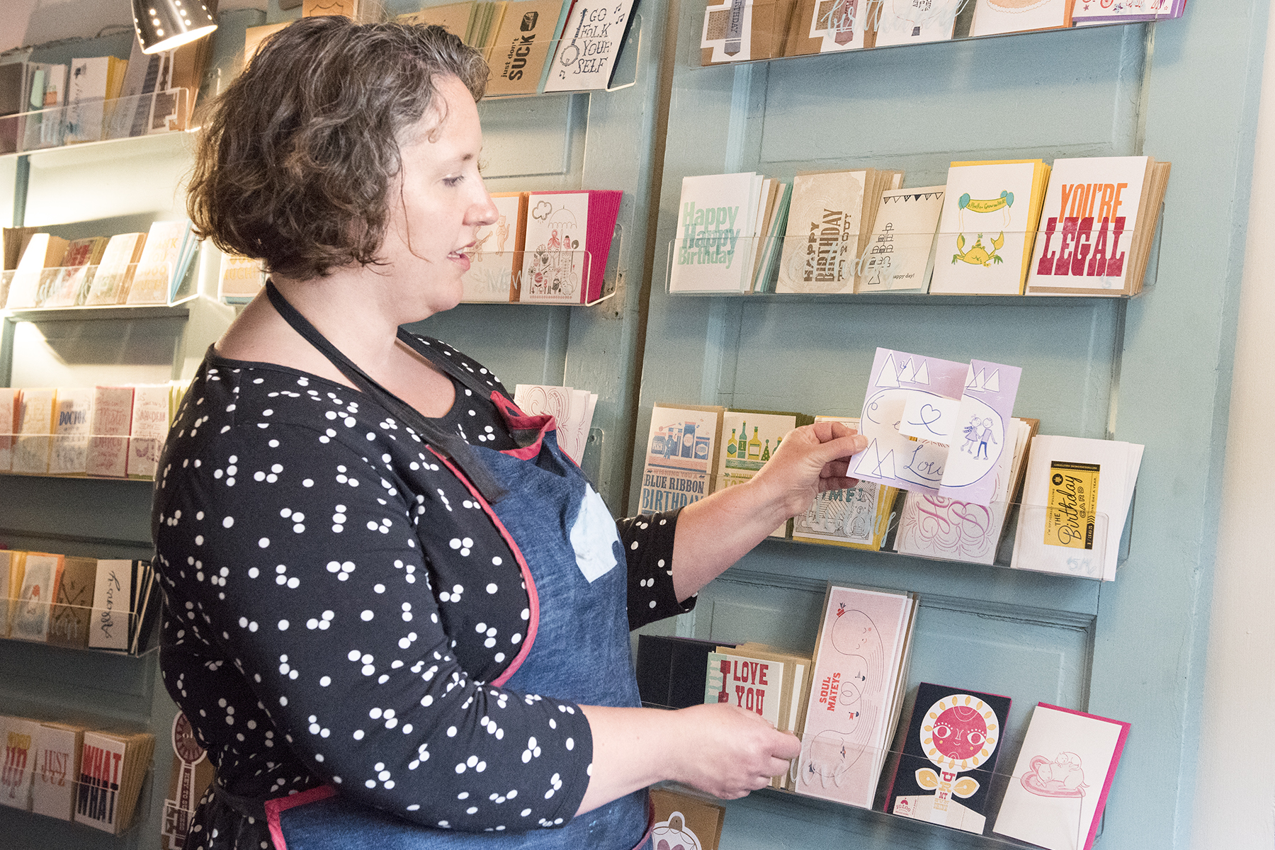 Many of the cards Igloo Letterpress prints and sells are collaborations with local artists.