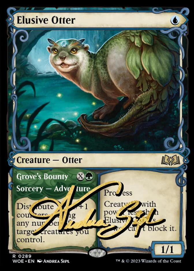 Card Signing - Gold foil embelished & Shadow  Andrea Sipl