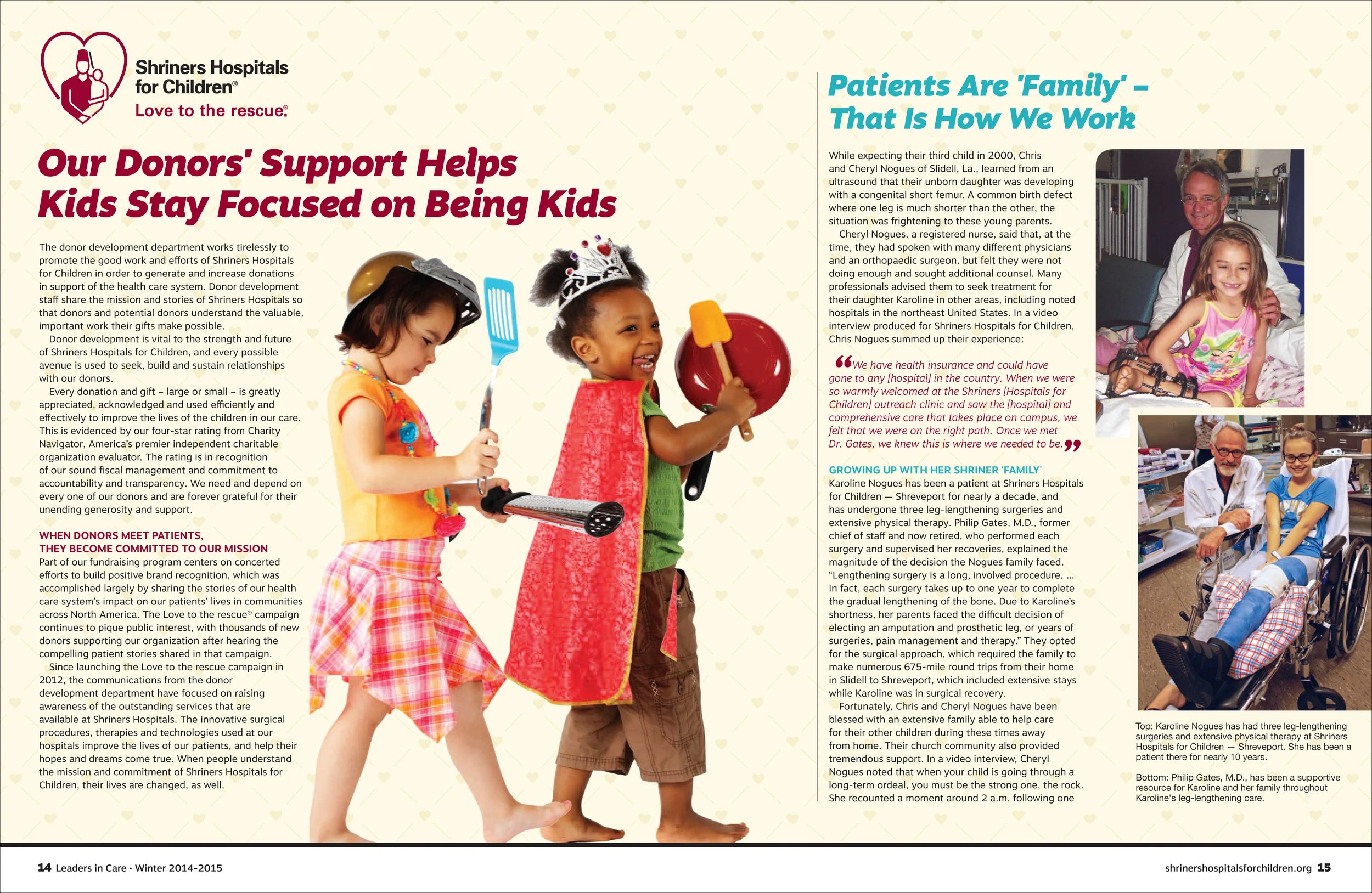 Special Donor Section Sample