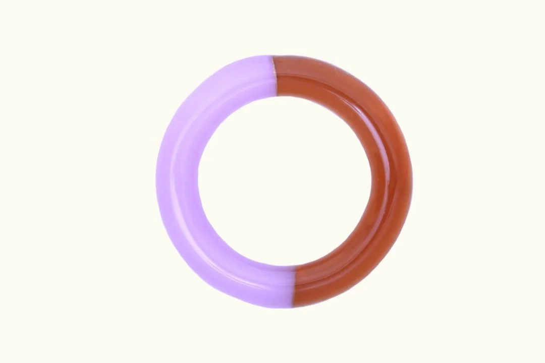 Two Tone Glass Ring