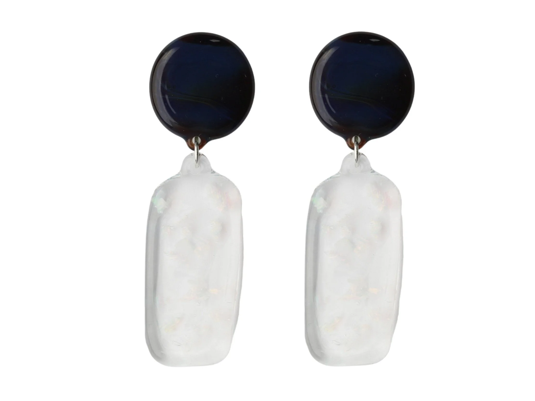 Flat Sphere Gilson Opal Drop Earrings