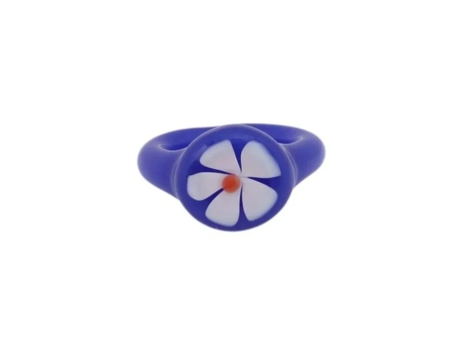White Flower Ring