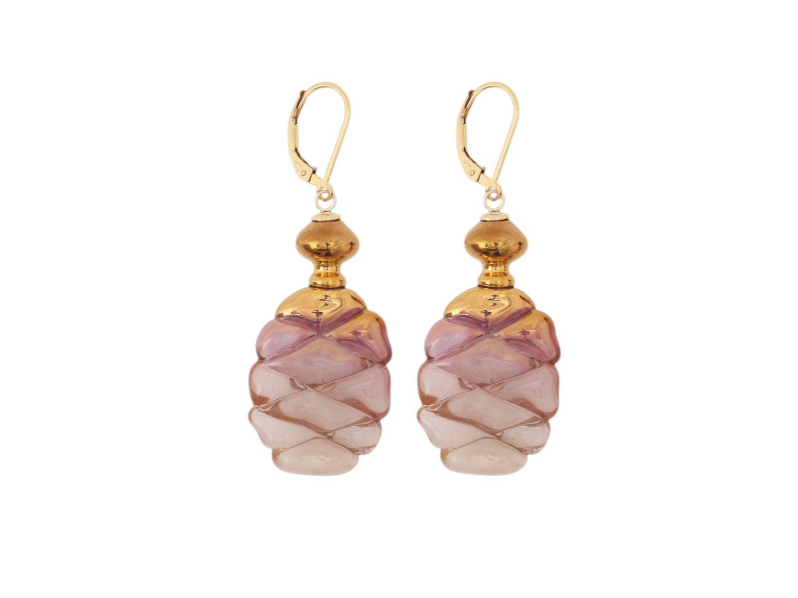Textured Bottle Drop Earrings