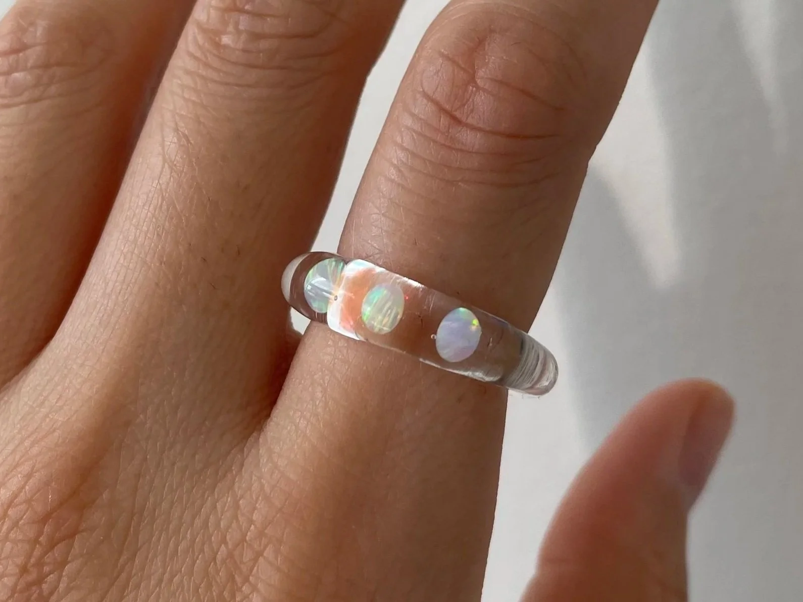 3 Gilson Opal Thin Ring