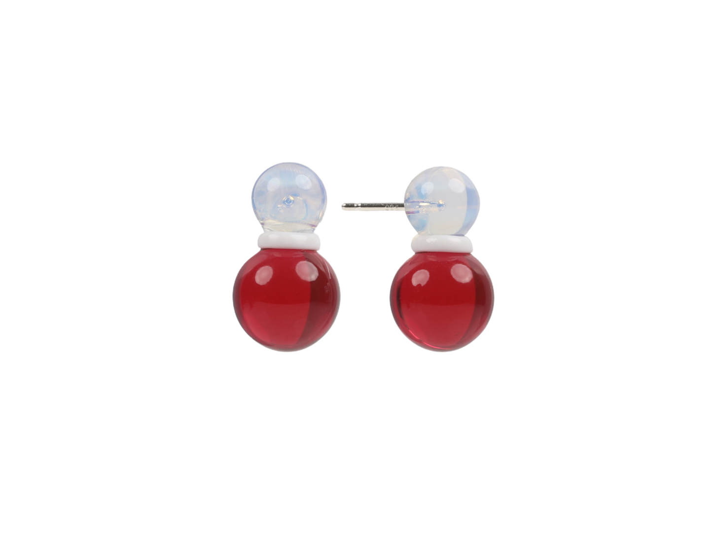 Two Tone Pebble Earrings