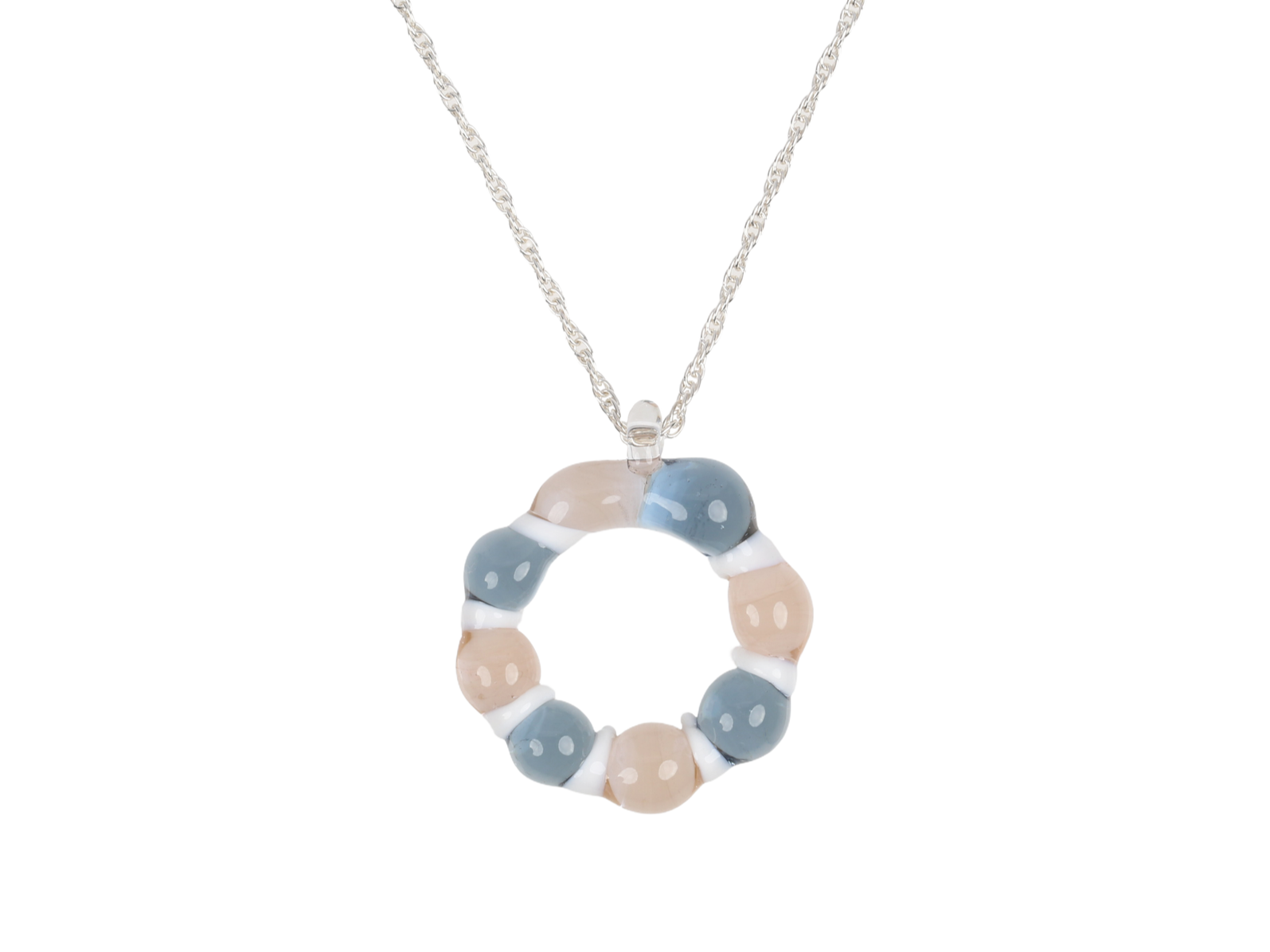 Two Tone Pebble Necklace