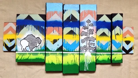 Bison Landscape No. 1 - 2013 (SOLD)
