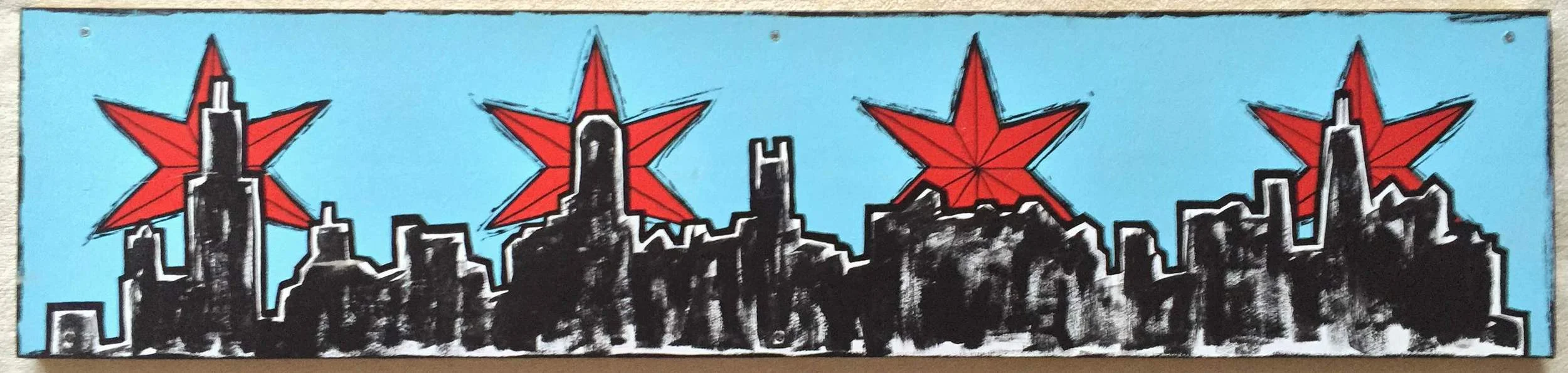 Chicago Skyline 4 Stars (SOLD)