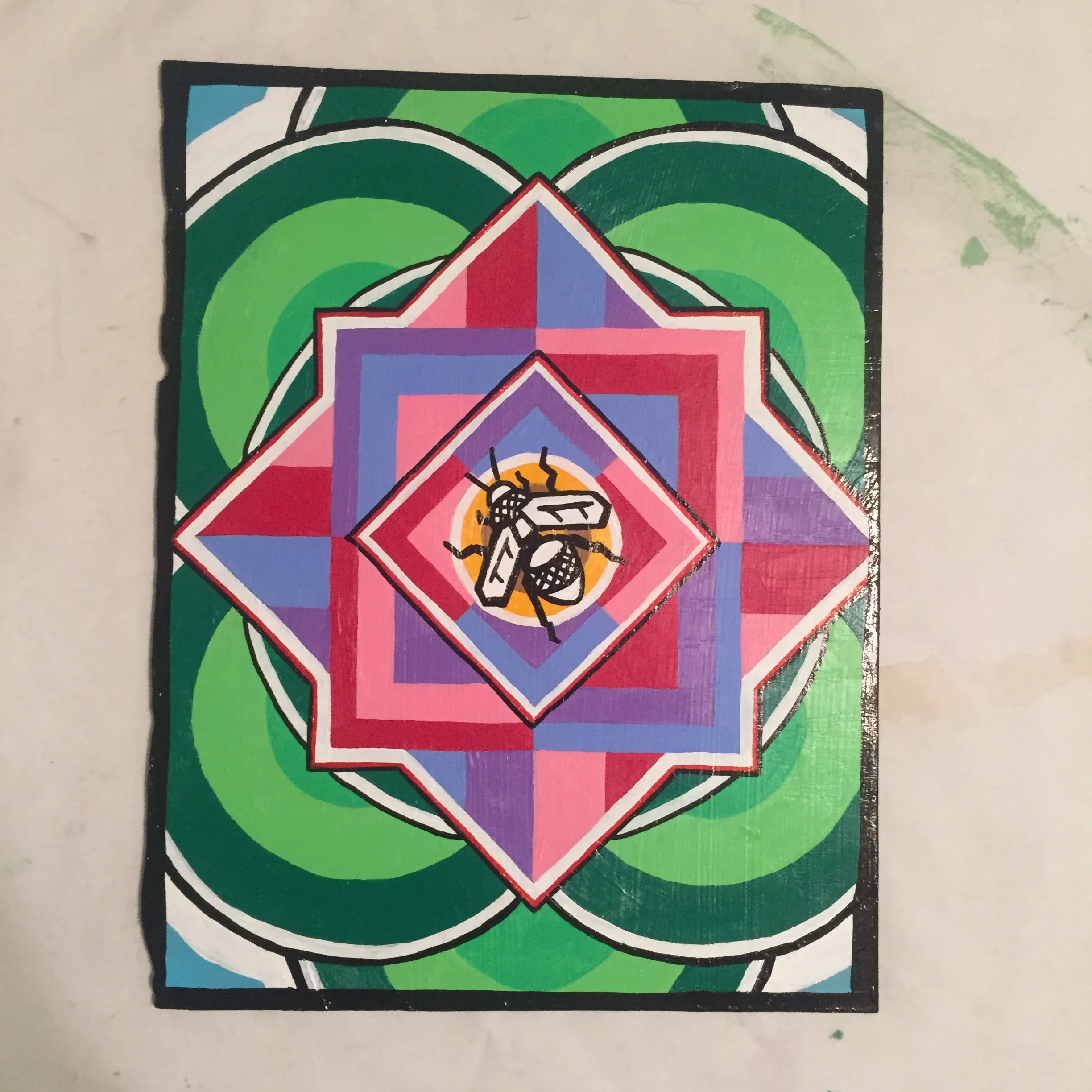 Bee on Flower 2 2015 (GIFT)