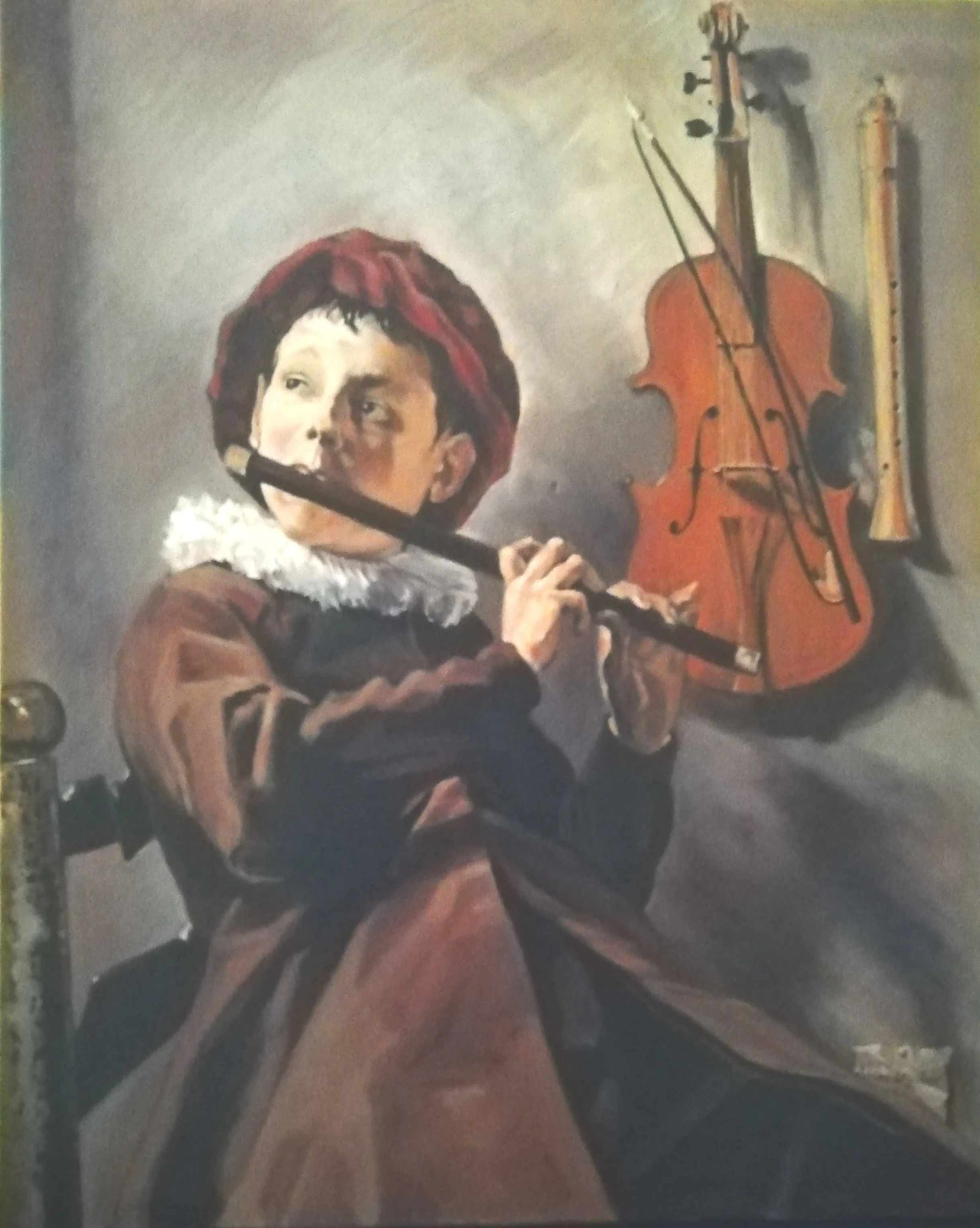 Master copy of Judith Leyster oil painting