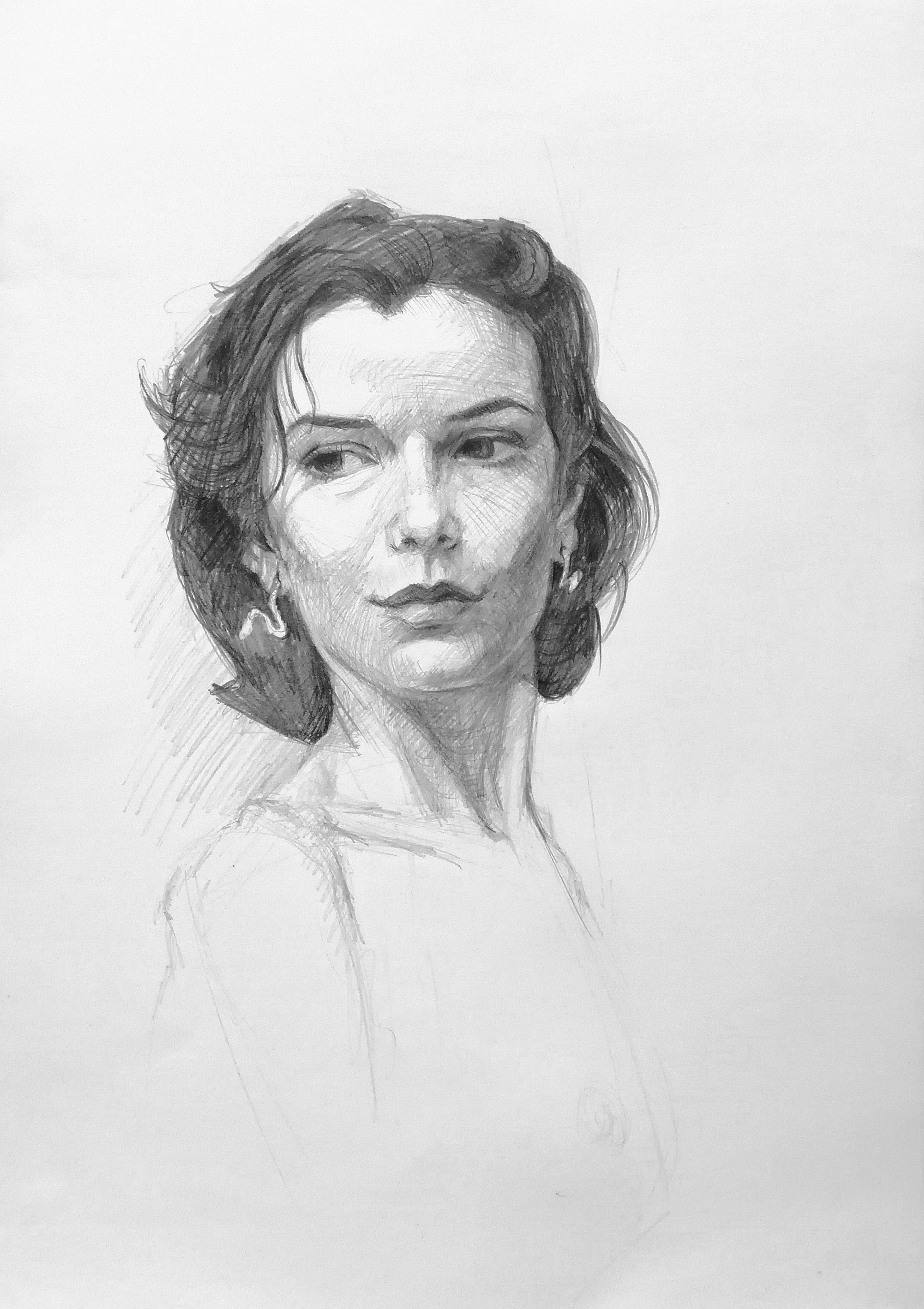 3 hour portrait from life model