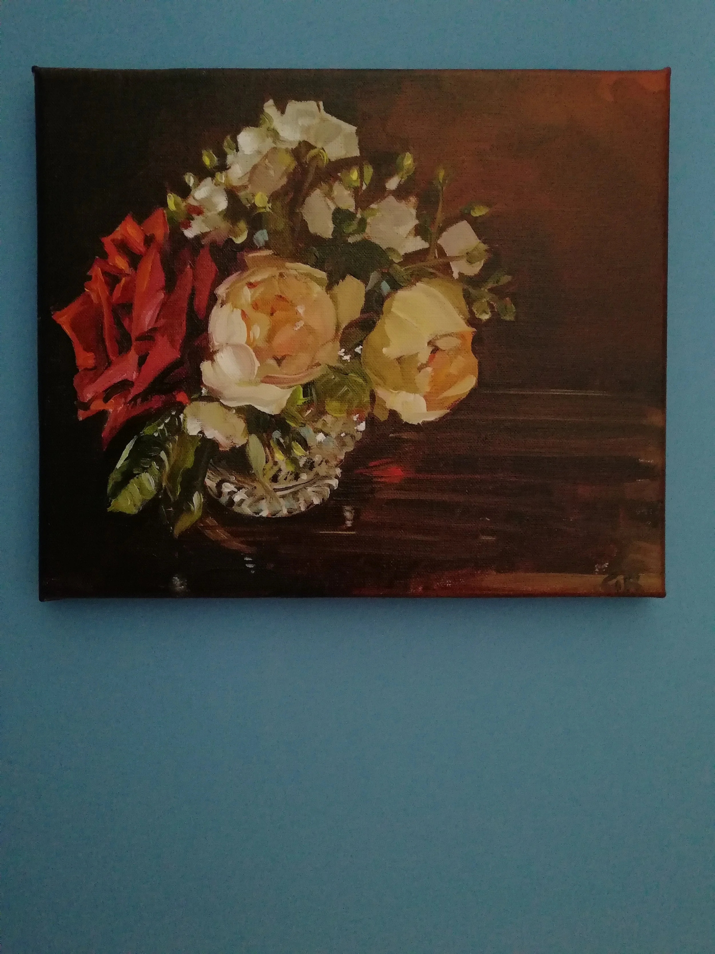 Rosebowl 23x30x1 5cm Gail Reid