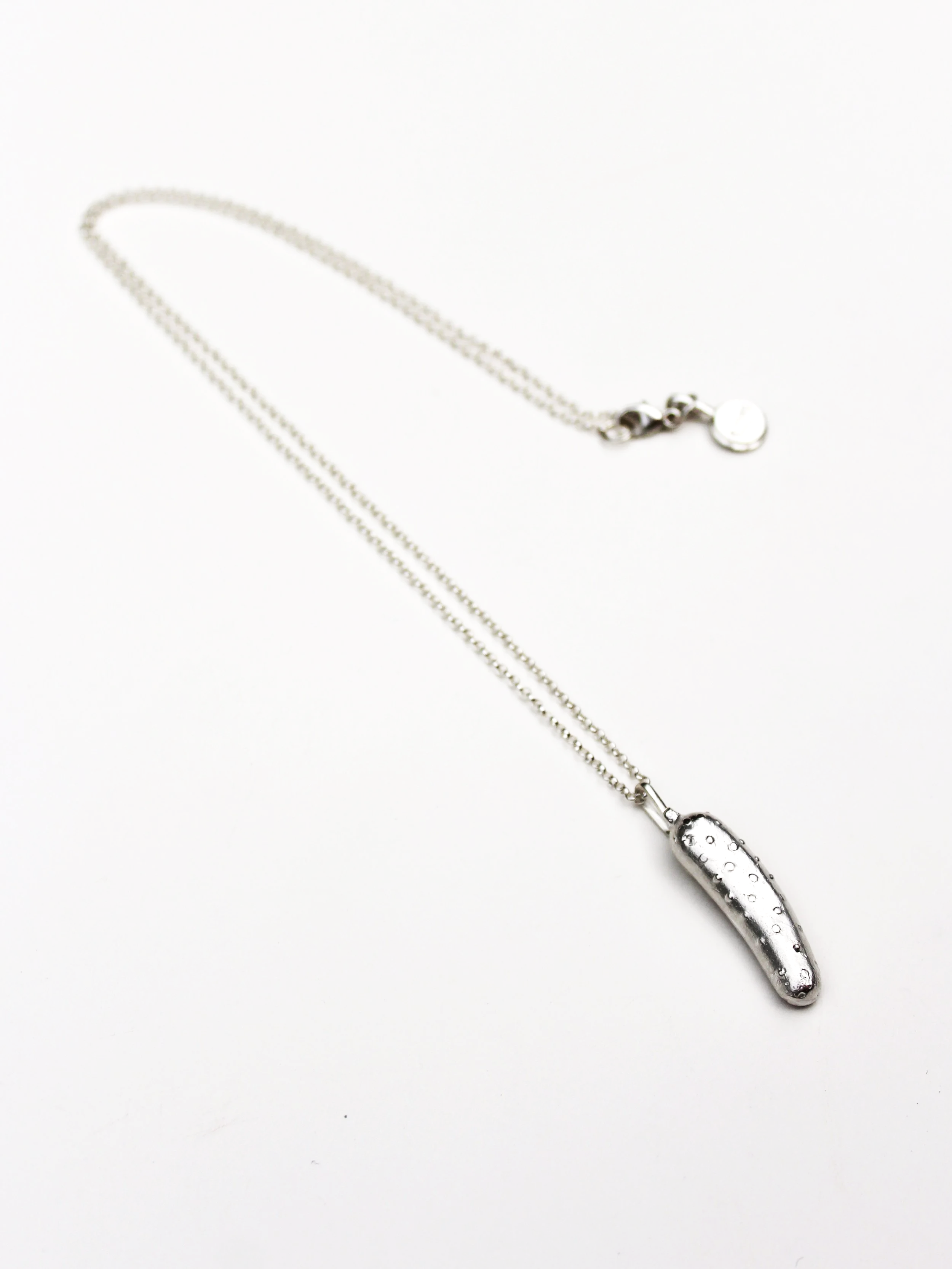 Cornichon charm on 18" chain