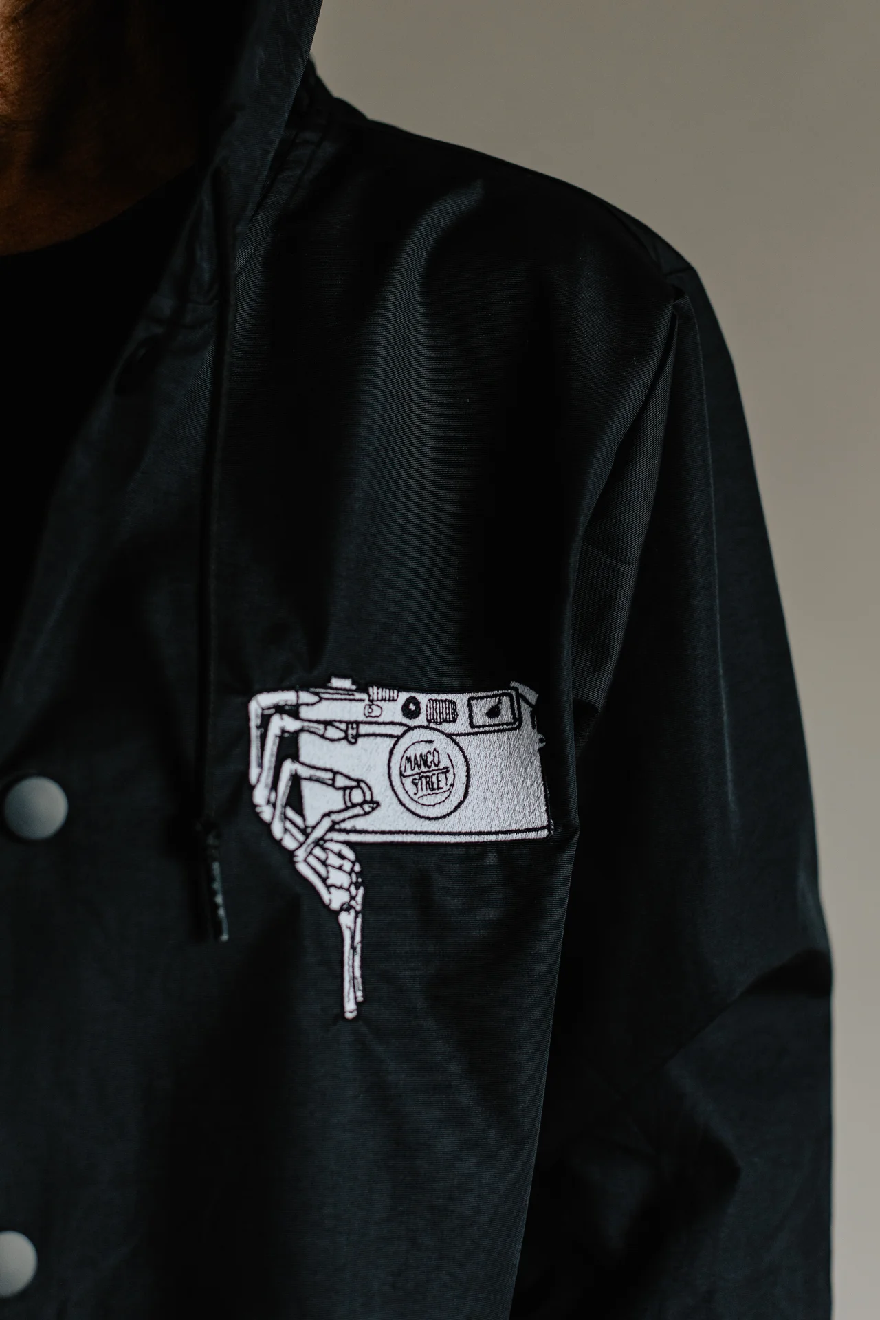 Skeleton Hand Coaches Jacket