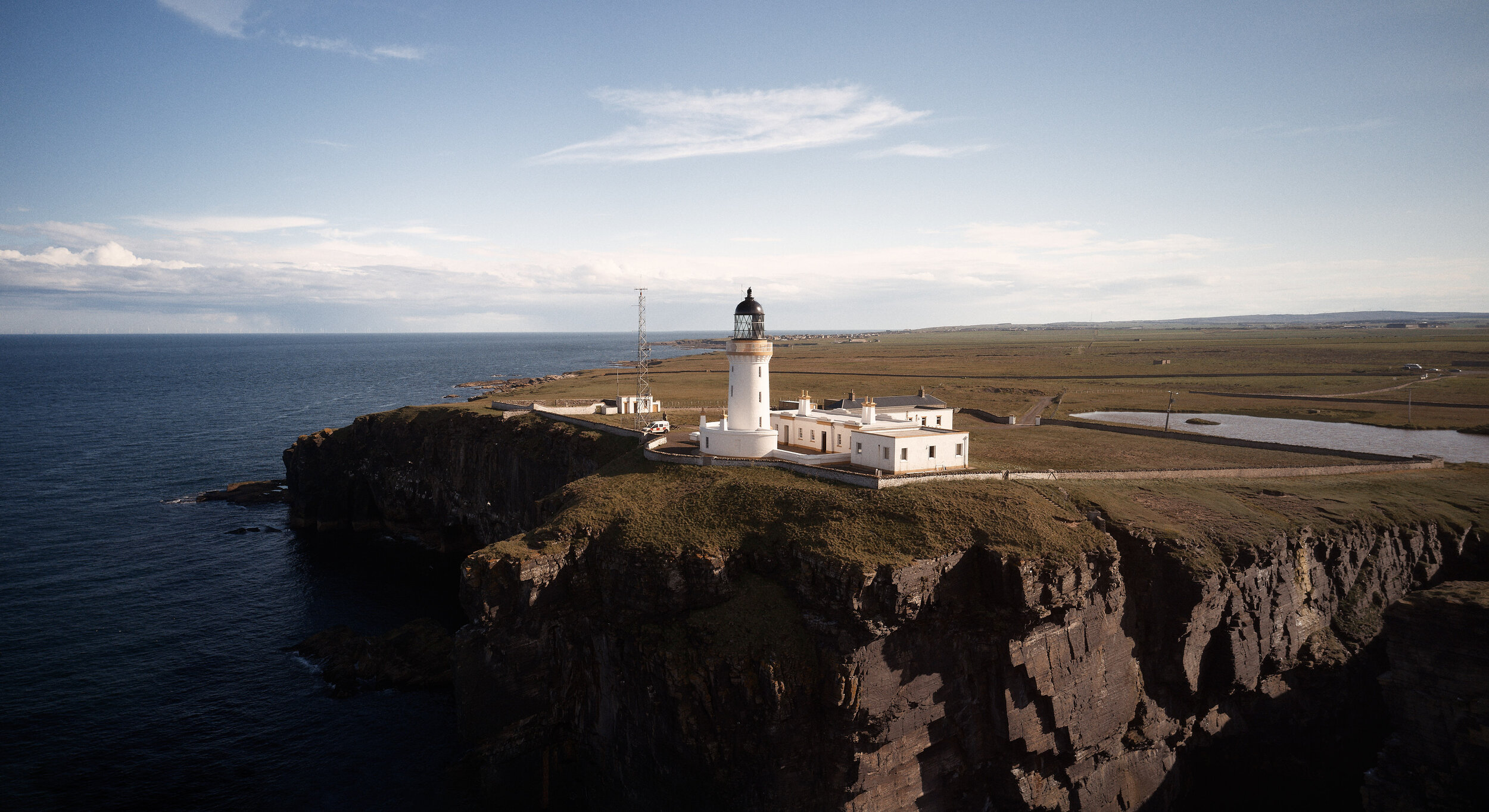 Noss Head Lighthouse Caithness, Scotland. 