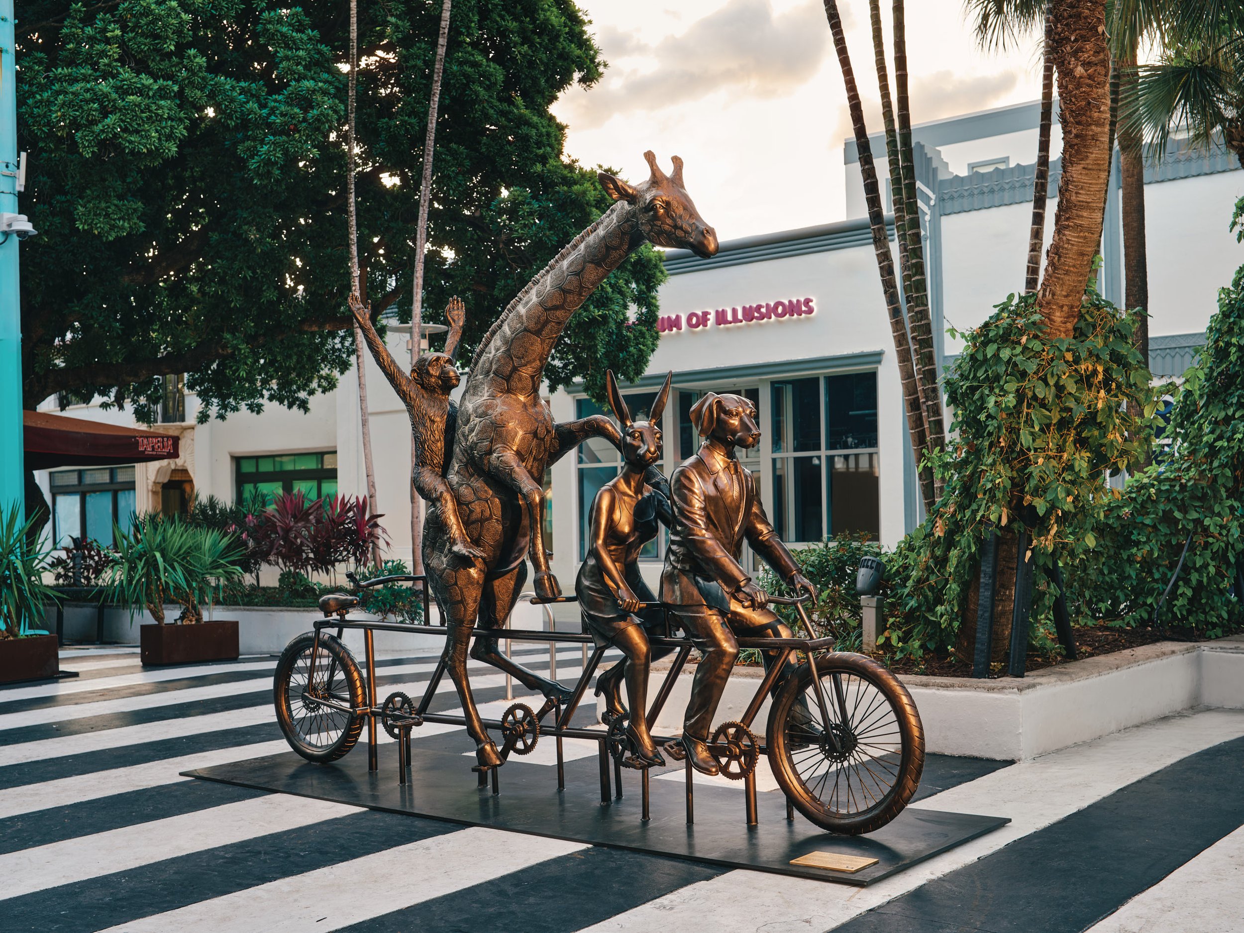 Miami-architectural-Commercial-Photographer-Gillie-and-marc-lincoln-road-public-art-the-giraffe-and-chimpanzee-were-on-a-wild-ride.jpg