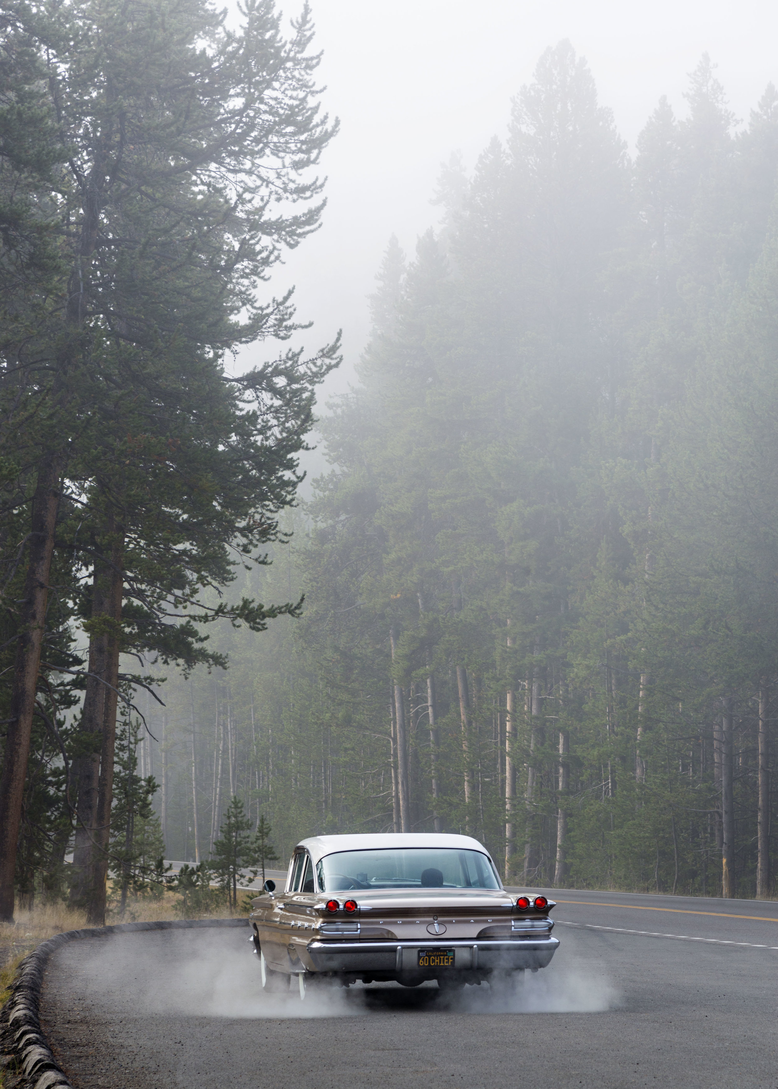 The old Pontiac breathes in the early morning cold in Yellowstone National Park. Nikon D800, Nikkor 24-120mm lens @ 120mm, ISO 200, f8, 1/125 sec.
