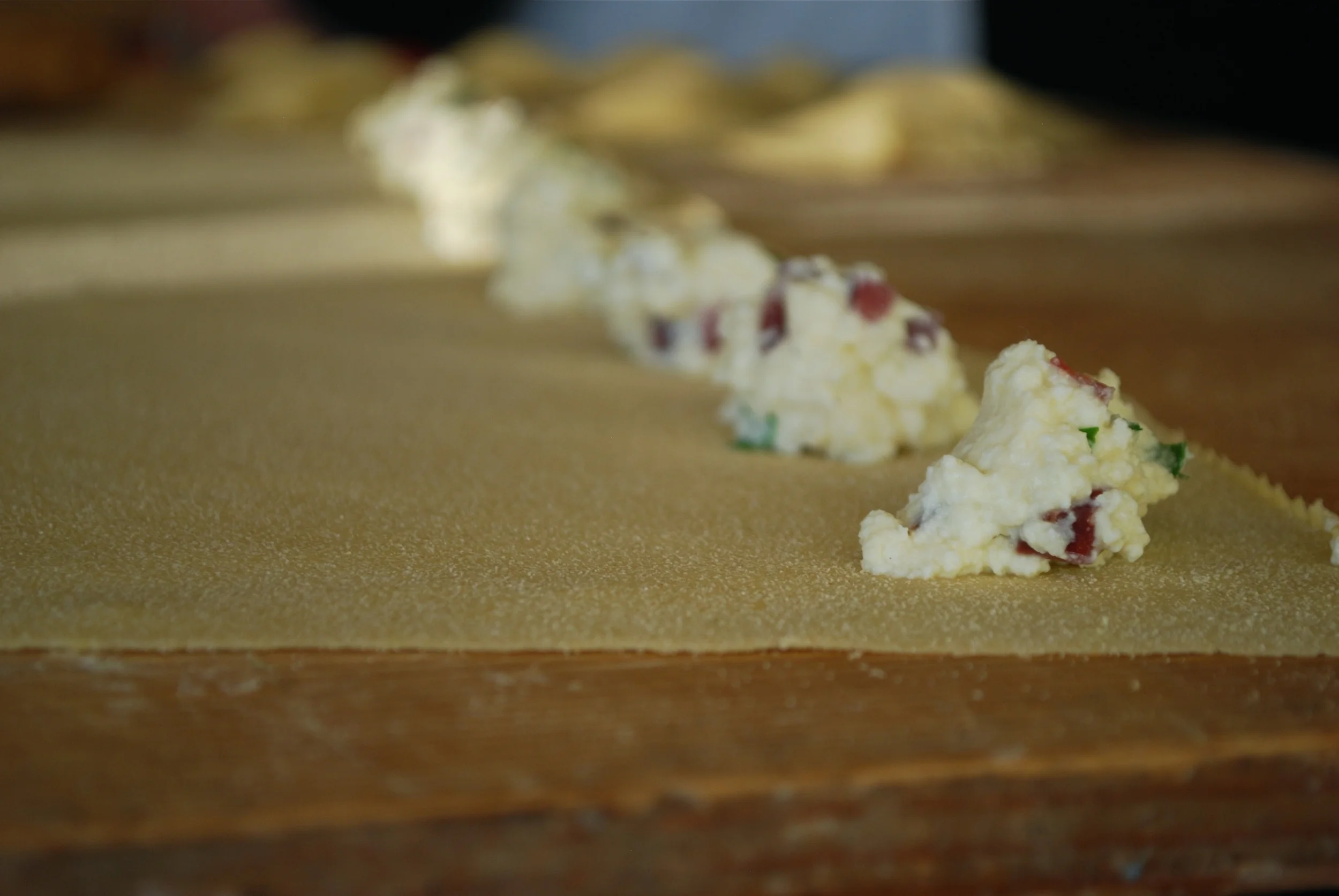 Hand Made Ricotta Filled Ravioli