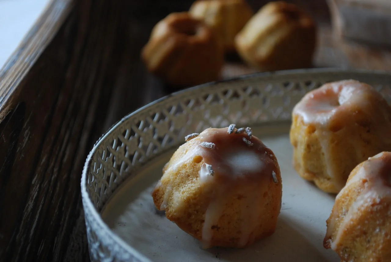 Lavender Honey + Lemon Bundtlettes