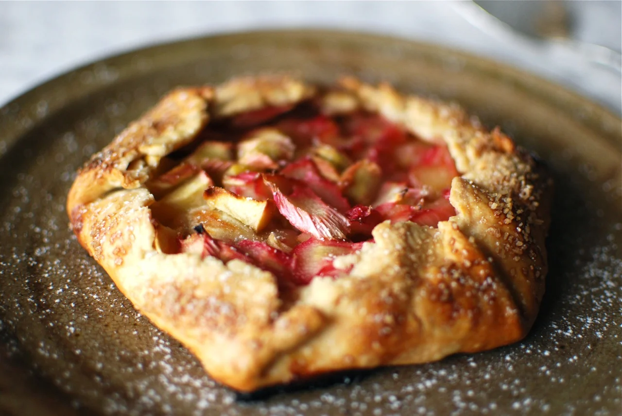Rhubarb + Apple Galette