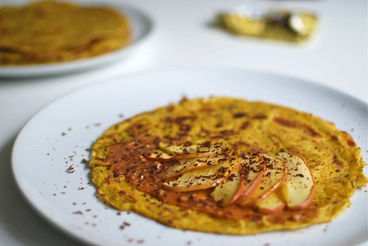 JuicePulp Crêpes + Overripe Clementine-Poached-Apple