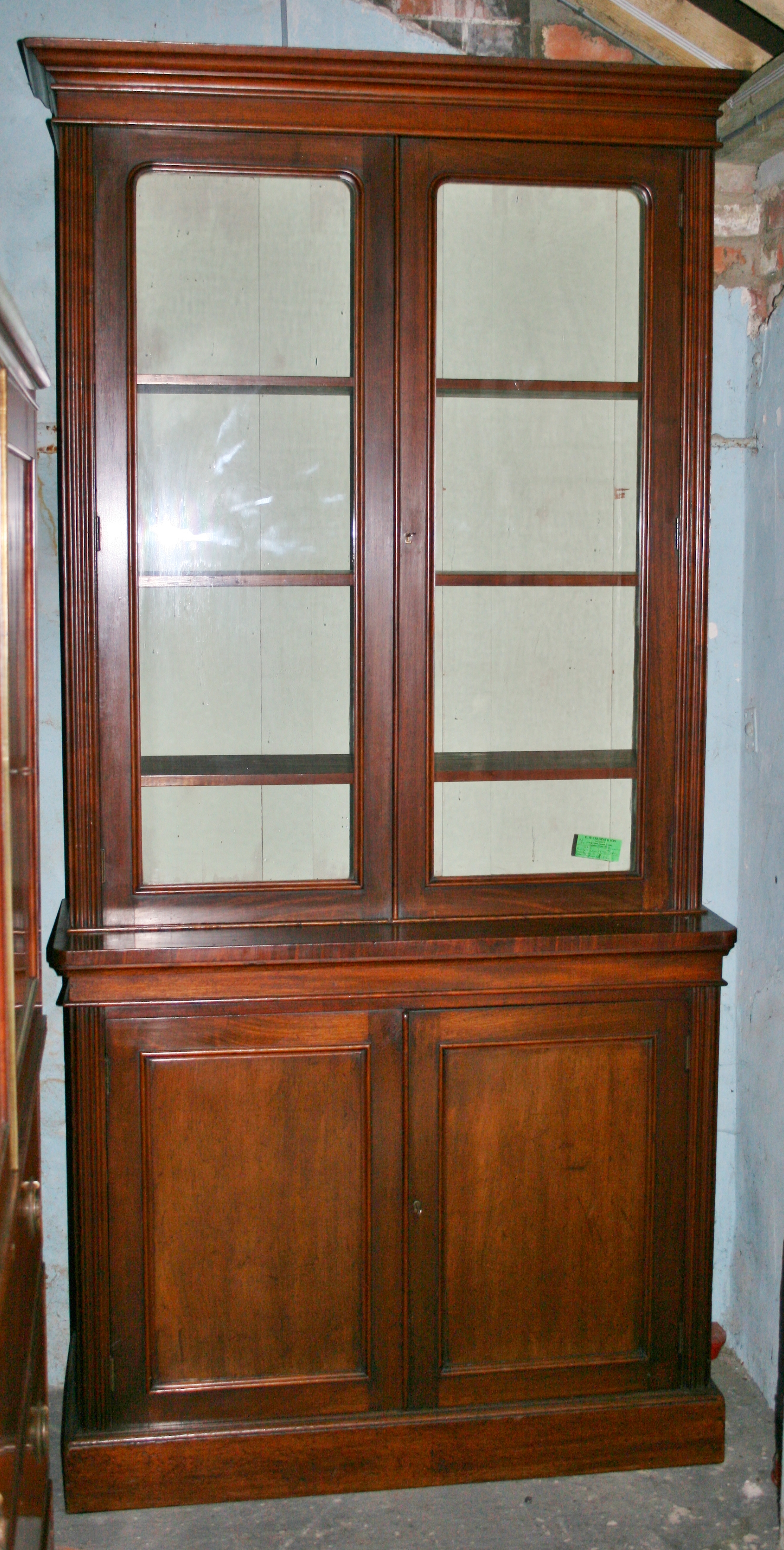 Victorian Mahogany Cupboard Base Bookcase