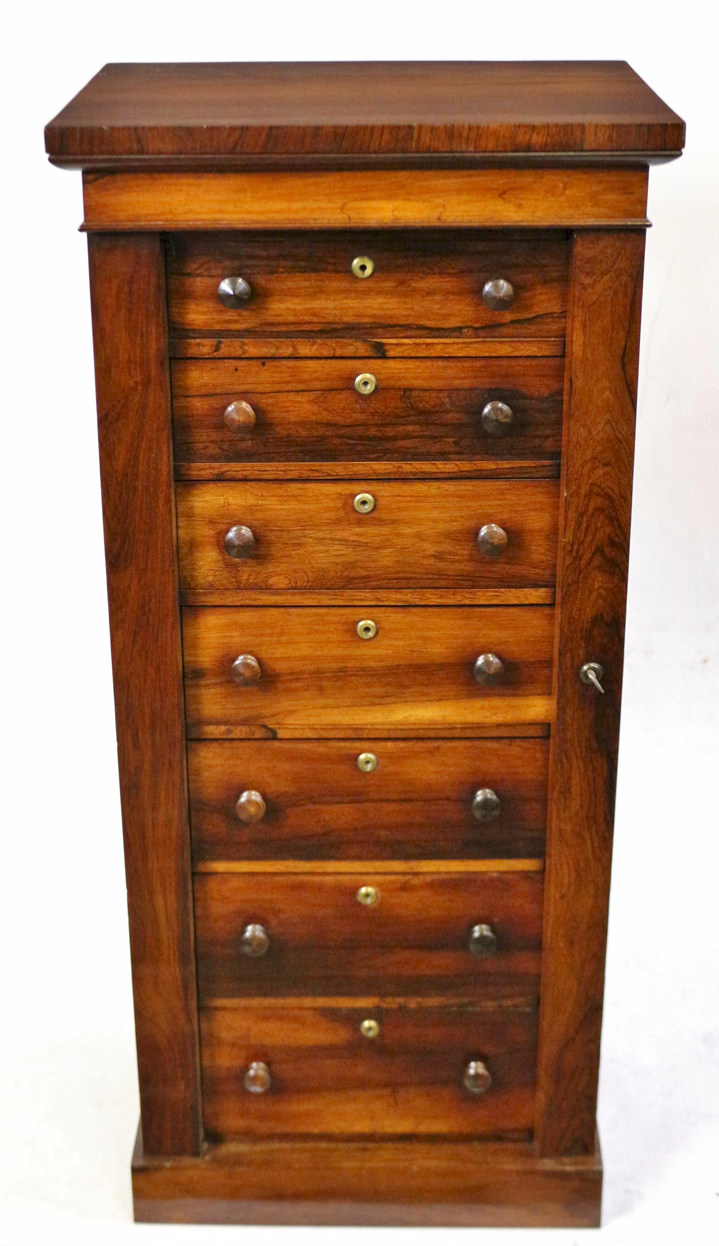 Early Victorian Rosewood 7 Drawer Wellington Specimen Chest