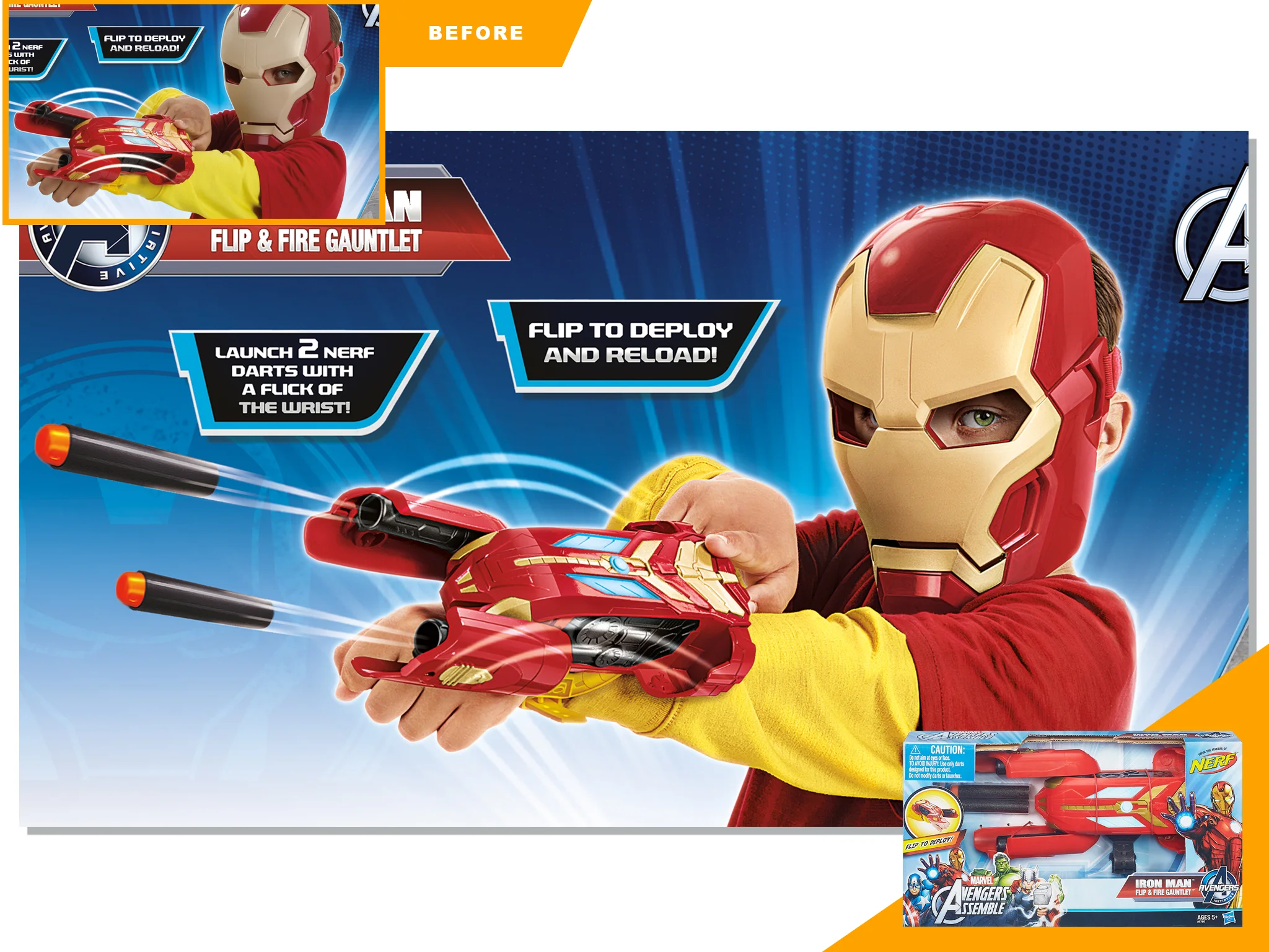 Iron Man Flip n Fire Gauntlet