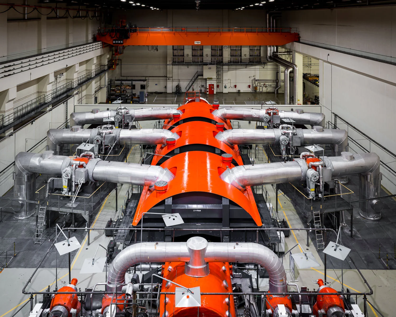 Turbine hall at Barsebäck nuclear power station, Sweden