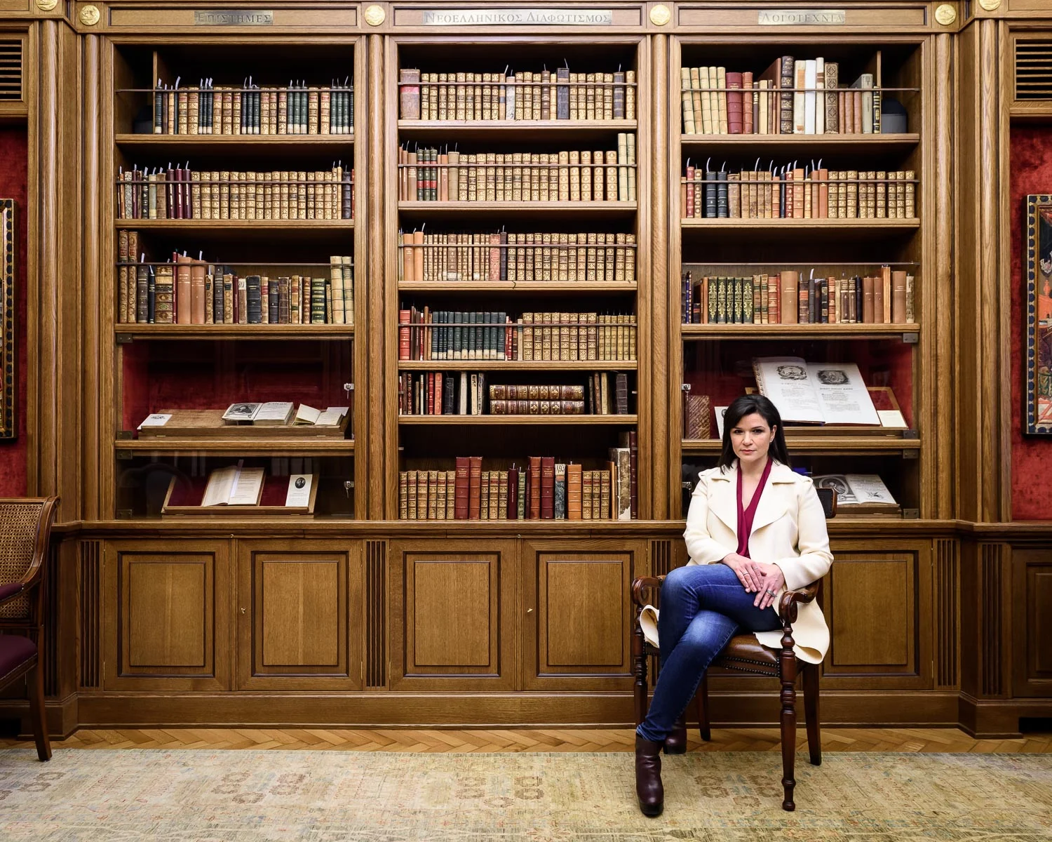 Aphrodite Panagiotakou, Vice-Director of the Onassis Cultural Center in the Hellenic Library
