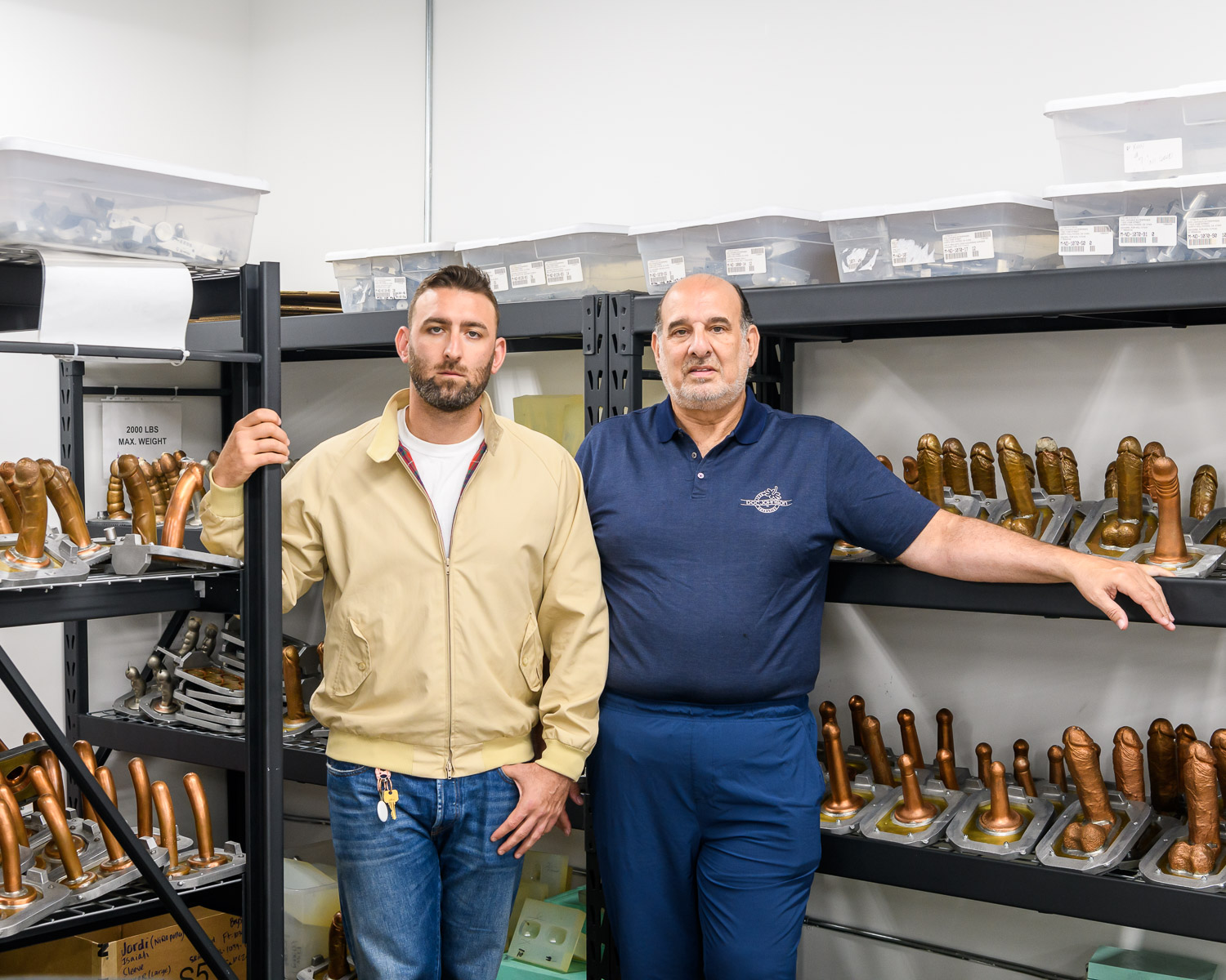 Ron Braverman, founder of Doc Johnson, with his son Chad who is now COO and Head of Product Development