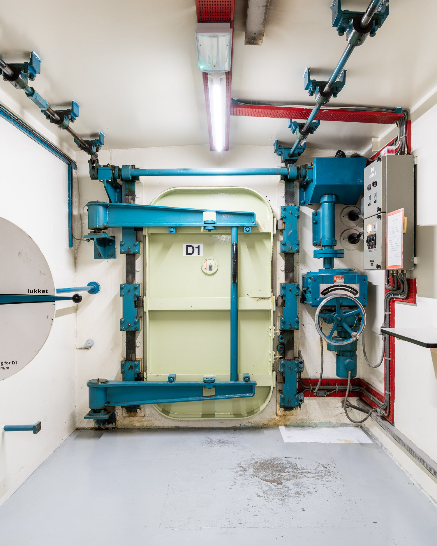 Door to the Dansk Reaktor 3 nuclear reactor, built in 1960
