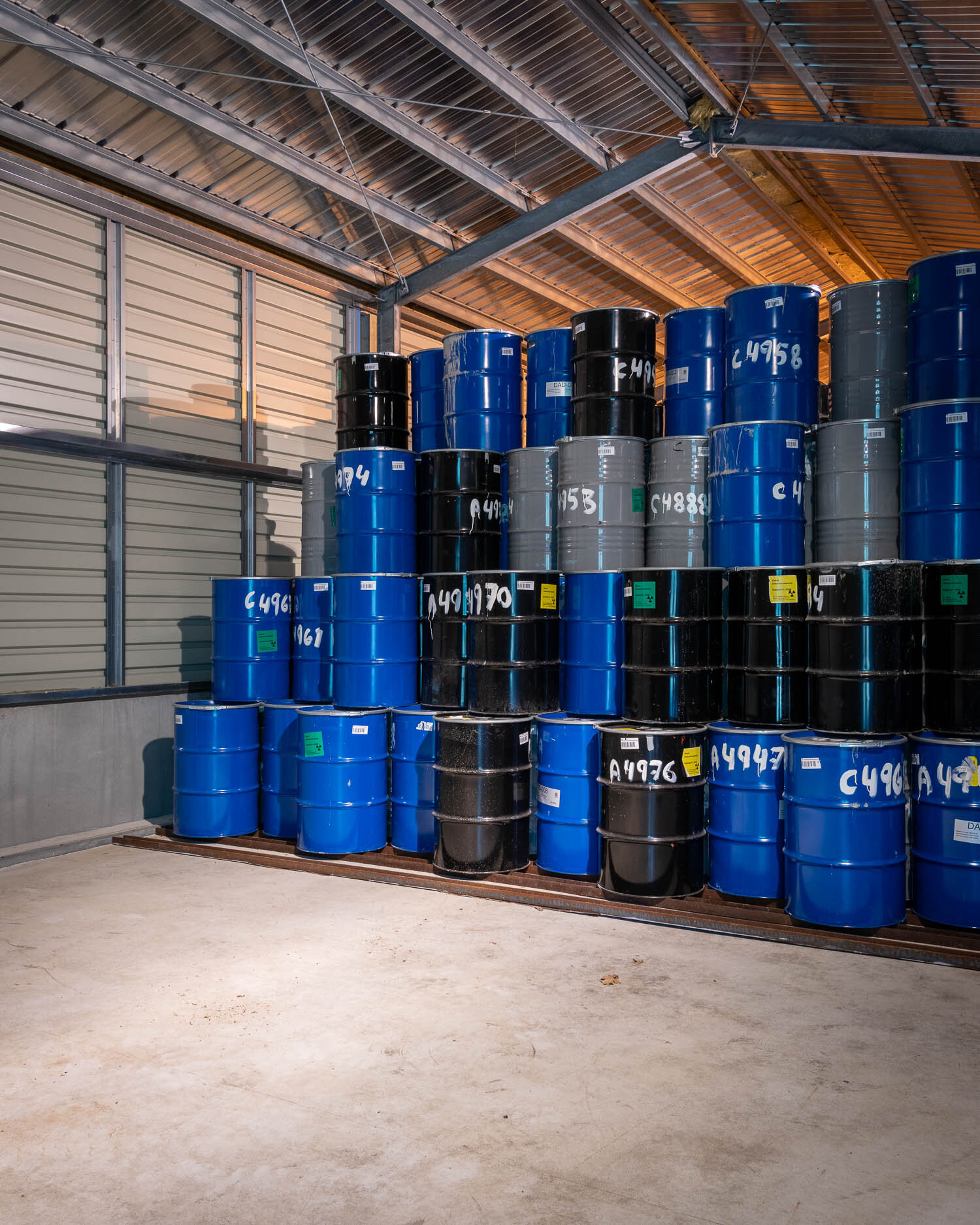 Radioactive waste is collected and stored from all over Denmark