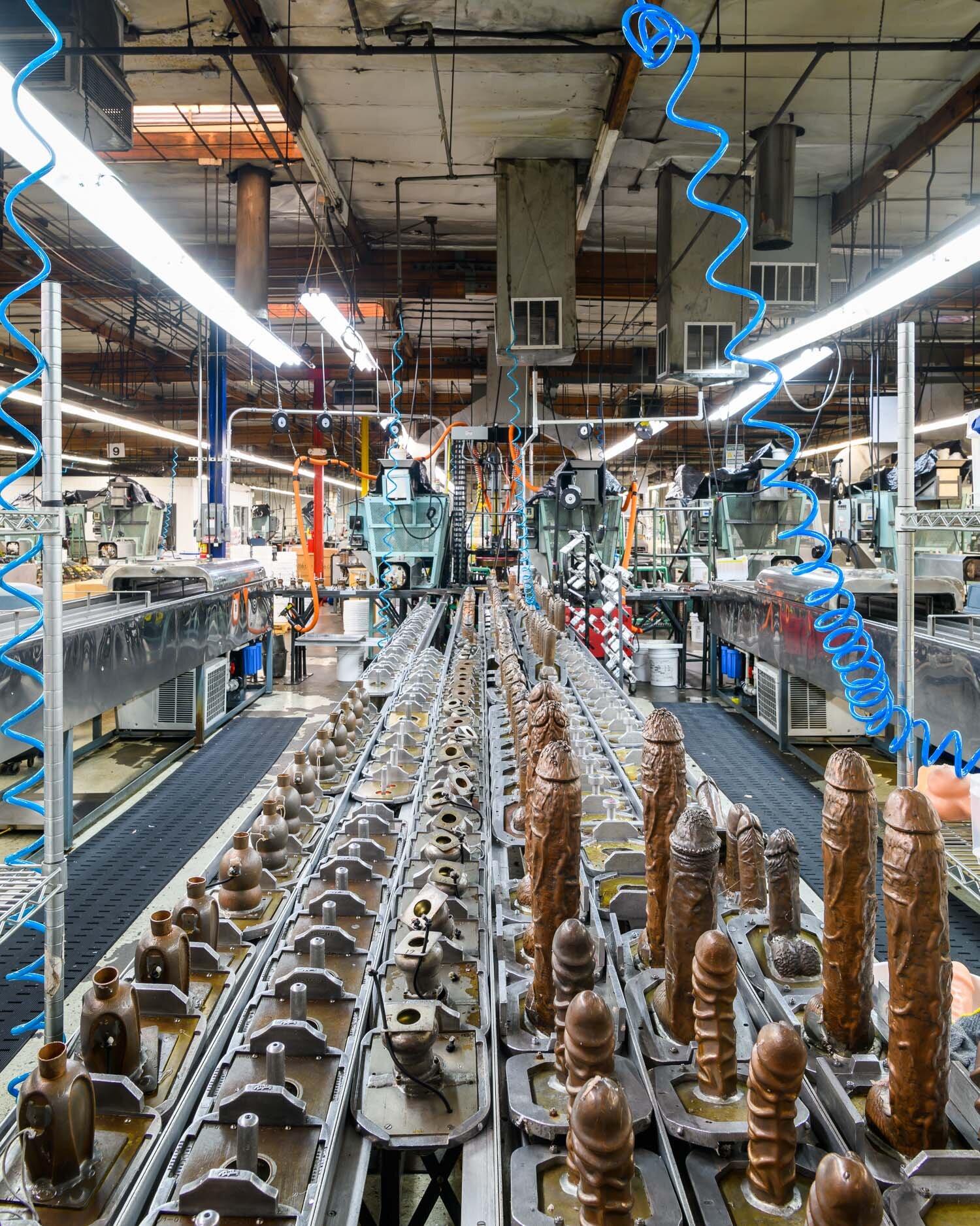  The factory floor at Doc Johnson in Los Angeles.   “It’s a family business,” explains Chad Braverman, whose father Ron started the business in 1976. "I wasn't really aware of what my family did for a living for a really long time,” says Chad. "I thi